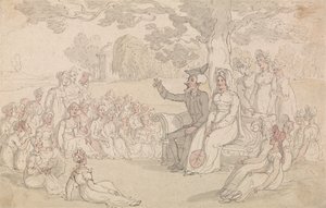 Dr. Syntax Visits a Boarding School for Young Ladies by Thomas Rowlandson